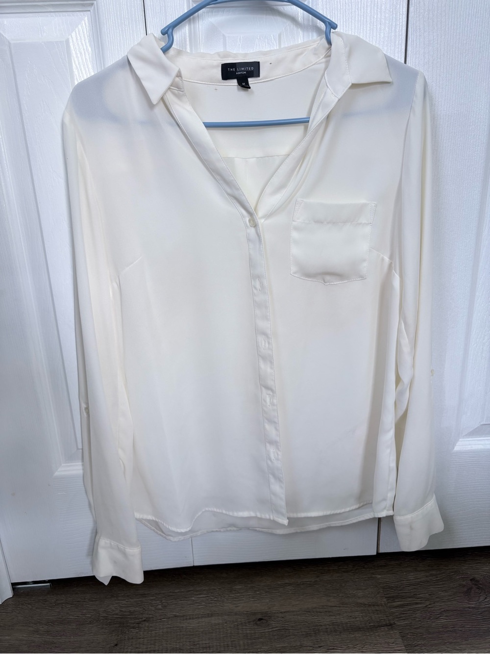 The Limited Cream Button-Down Blouse